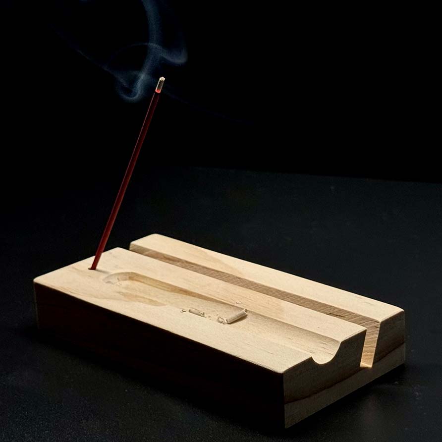 松木月曆卡片線香座